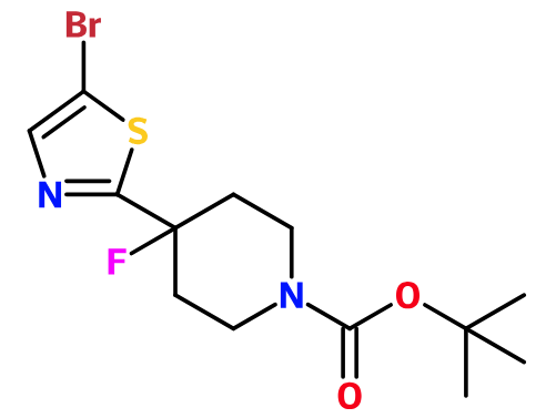 (image for) MCYB1506 4-(5-Bromo-thiazol-2-yl)-4-fluoro-piperidine-1-carboxylic acid tert-butyl ester